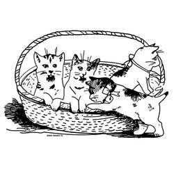 Malvorlage: Kätzchen (Tiere) #18188 - Kostenlose Malvorlagen zum Ausdrucken