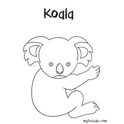 Malvorlage: Koala (Tiere) #9333 - Kostenlose Malvorlagen zum Ausdrucken
