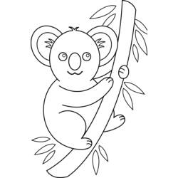 Malvorlage: Koala (Tiere) #9361 - Kostenlose Malvorlagen zum Ausdrucken
