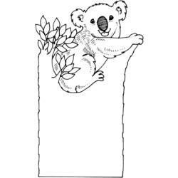 Malvorlage: Koala (Tiere) #9366 - Kostenlose Malvorlagen zum Ausdrucken