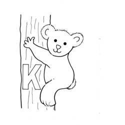 Malvorlage: Koala (Tiere) #9417 - Kostenlose Malvorlagen zum Ausdrucken