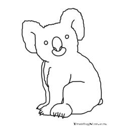 Malvorlage: Koala (Tiere) #9468 - Kostenlose Malvorlagen zum Ausdrucken