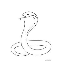 Malvorlage: Kobra (Tiere) #3227 - Kostenlose Malvorlagen zum Ausdrucken
