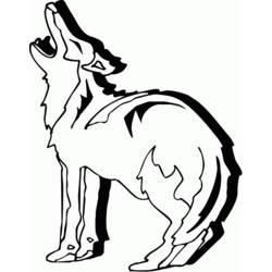 Malvorlage: Kojote (Tiere) #4505 - Kostenlose Malvorlagen zum Ausdrucken