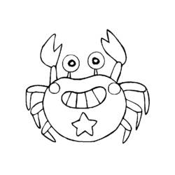 Malvorlage: Krabbe (Tiere) #4584 - Kostenlose Malvorlagen zum Ausdrucken