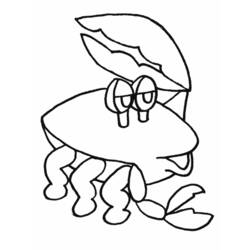 Malvorlage: Krabbe (Tiere) #4587 - Kostenlose Malvorlagen zum Ausdrucken