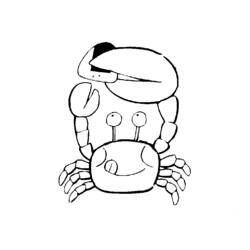 Malvorlage: Krabbe (Tiere) #4603 - Kostenlose Malvorlagen zum Ausdrucken