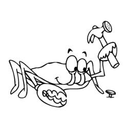 Malvorlage: Krabbe (Tiere) #4652 - Kostenlose Malvorlagen zum Ausdrucken