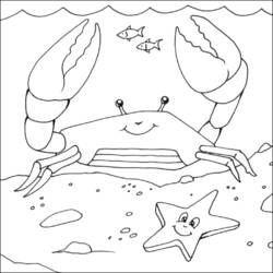 Malvorlage: Krabbe (Tiere) #4683 - Kostenlose Malvorlagen zum Ausdrucken