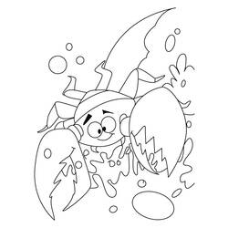 Malvorlage: Krabbe (Tiere) #4710 - Kostenlose Malvorlagen zum Ausdrucken