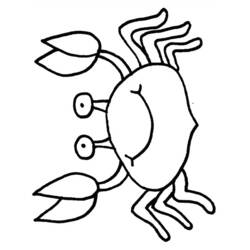 Malvorlage: Krabbe (Tiere) #4731 - Kostenlose Malvorlagen zum Ausdrucken