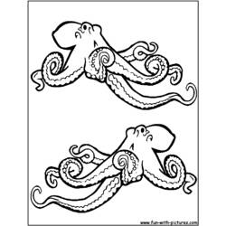 Malvorlage: Krake (Tiere) #19041 - Kostenlose Malvorlagen zum Ausdrucken