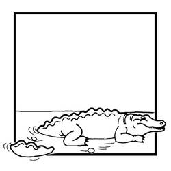 Malvorlage: Krokodil (Tiere) #4818 - Kostenlose Malvorlagen zum Ausdrucken