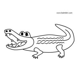 Malvorlage: Krokodil (Tiere) #4845 - Kostenlose Malvorlagen zum Ausdrucken