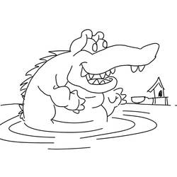 Malvorlage: Krokodil (Tiere) #4878 - Kostenlose Malvorlagen zum Ausdrucken