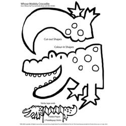 Malvorlage: Krokodil (Tiere) #4974 - Kostenlose Malvorlagen zum Ausdrucken