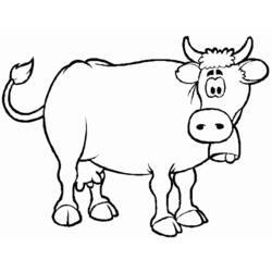 Malvorlage: Kuh (Tiere) #13188 - Kostenlose Malvorlagen zum Ausdrucken
