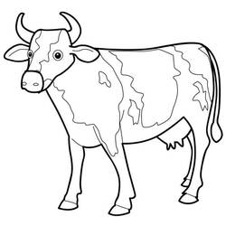 Malvorlage: Kuh (Tiere) #13190 - Kostenlose Malvorlagen zum Ausdrucken