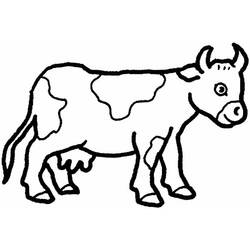 Malvorlage: Kuh (Tiere) #13191 - Kostenlose Malvorlagen zum Ausdrucken