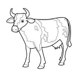 Malvorlage: Kuh (Tiere) #13197 - Kostenlose Malvorlagen zum Ausdrucken