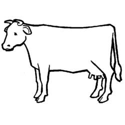 Malvorlage: Kuh (Tiere) #13198 - Kostenlose Malvorlagen zum Ausdrucken