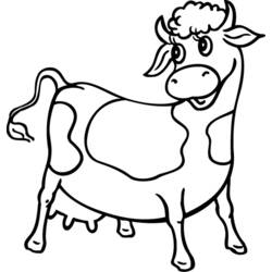 Malvorlage: Kuh (Tiere) #13205 - Kostenlose Malvorlagen zum Ausdrucken