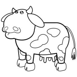Malvorlage: Kuh (Tiere) #13212 - Kostenlose Malvorlagen zum Ausdrucken