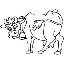 Malvorlage: Kuh (Tiere) #13215 - Kostenlose Malvorlagen zum Ausdrucken