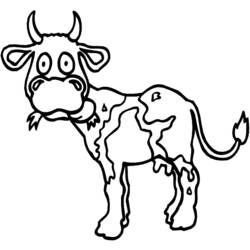 Malvorlage: Kuh (Tiere) #13216 - Kostenlose Malvorlagen zum Ausdrucken
