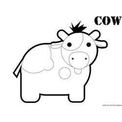 Malvorlage: Kuh (Tiere) #13218 - Kostenlose Malvorlagen zum Ausdrucken