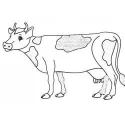 Malvorlage: Kuh (Tiere) #13227 - Kostenlose Malvorlagen zum Ausdrucken