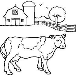 Malvorlage: Kuh (Tiere) #13234 - Kostenlose Malvorlagen zum Ausdrucken