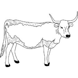 Malvorlage: Kuh (Tiere) #13244 - Kostenlose Malvorlagen zum Ausdrucken