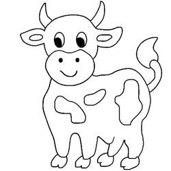 Malvorlage: Kuh (Tiere) #13247 - Kostenlose Malvorlagen zum Ausdrucken