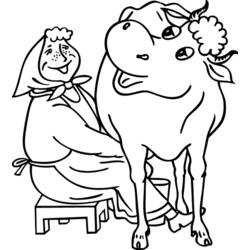 Malvorlage: Kuh (Tiere) #13297 - Kostenlose Malvorlagen zum Ausdrucken