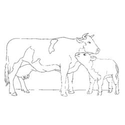 Malvorlage: Kuh (Tiere) #13298 - Kostenlose Malvorlagen zum Ausdrucken