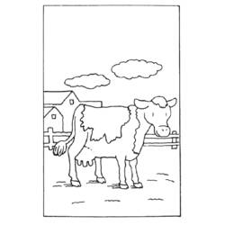 Malvorlage: Kuh (Tiere) #13310 - Kostenlose Malvorlagen zum Ausdrucken