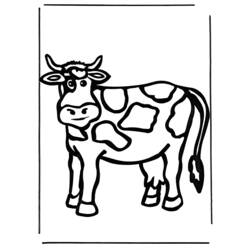 Malvorlage: Kuh (Tiere) #13321 - Kostenlose Malvorlagen zum Ausdrucken
