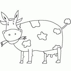 Malvorlage: Kuh (Tiere) #13340 - Kostenlose Malvorlagen zum Ausdrucken