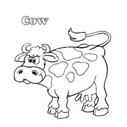 Malvorlage: Kuh (Tiere) #13344 - Kostenlose Malvorlagen zum Ausdrucken