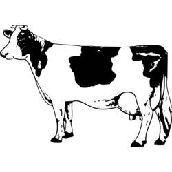 Malvorlage: Kuh (Tiere) #13353 - Kostenlose Malvorlagen zum Ausdrucken