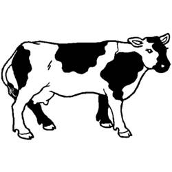 Malvorlage: Kuh (Tiere) #13355 - Kostenlose Malvorlagen zum Ausdrucken