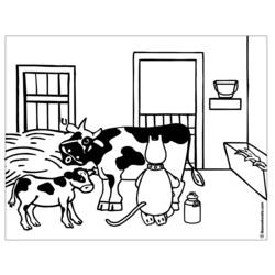 Malvorlage: Kuh (Tiere) #13357 - Kostenlose Malvorlagen zum Ausdrucken