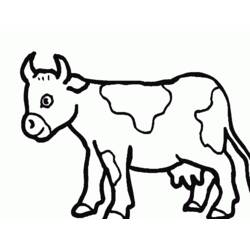 Malvorlage: Kuh (Tiere) #13373 - Kostenlose Malvorlagen zum Ausdrucken