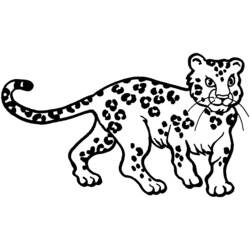 Malvorlage: Leopard (Tiere) #9706 - Kostenlose Malvorlagen zum Ausdrucken