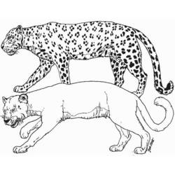 Malvorlage: Leopard (Tiere) #9738 - Kostenlose Malvorlagen zum Ausdrucken