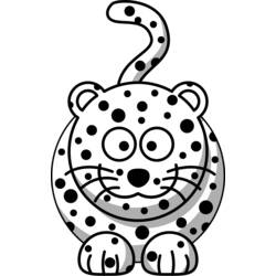 Malvorlage: Leopard (Tiere) #9831 - Kostenlose Malvorlagen zum Ausdrucken