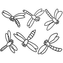 Malvorlage: Libelle (Tiere) #9930 - Kostenlose Malvorlagen zum Ausdrucken