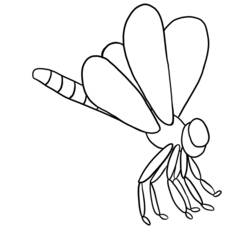 Malvorlage: Libelle (Tiere) #9990 - Kostenlose Malvorlagen zum Ausdrucken