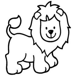 Zeichnungen zum Ausmalen: Löwe - Druckbare Malvorlagen